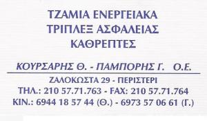 ΤΖΑΜΙΑ ΕΝΕΡΓΕΙΑΚΑ  ΠΕΡΙΣΤΕΡΙ - ΚΡΥΣΤΑΛΛΑ ΠΕΡΙΣΤΕΡΙ - ΚΑΘΡΕΠΤΕΣ ΠΕΡΙΣΤΕΡΙ - ΠΑΜΠΟΡΗΣ ΙΩΑΝΝΗΣ