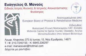 ΦΥΣΙΑΤΡΟΣ ΝΕΑ ΕΡΥΘΡΑΙΑ - ΜΑΝΑΟΣ ΕΥΑΓΓΕΛΟΣ
